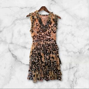 Matthew Williamson Animal Print Mini Dress